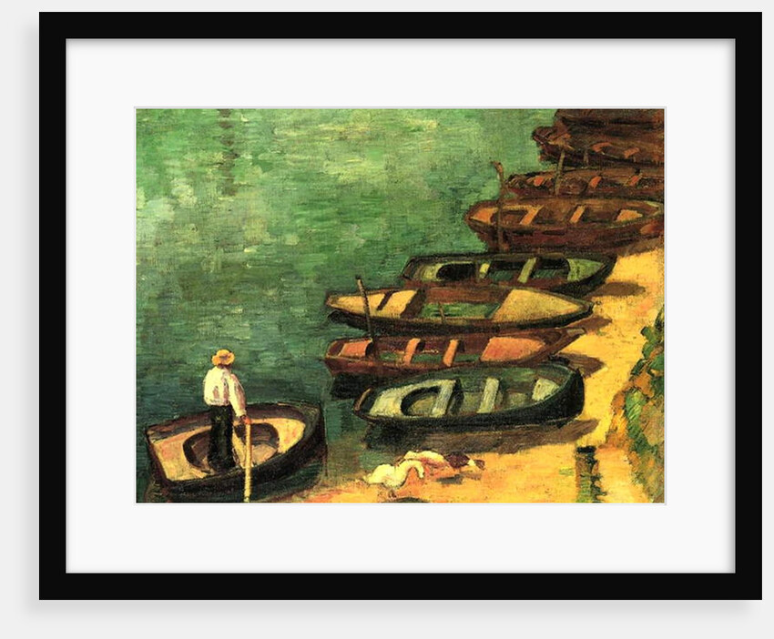 Boats at Pont-Aven, Brittany, 1890 by Emile Bernard
