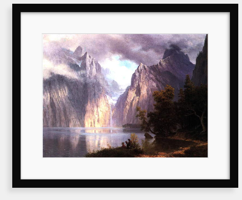 In the Sierra Nevada, c.1861 by Albert Bierstadt