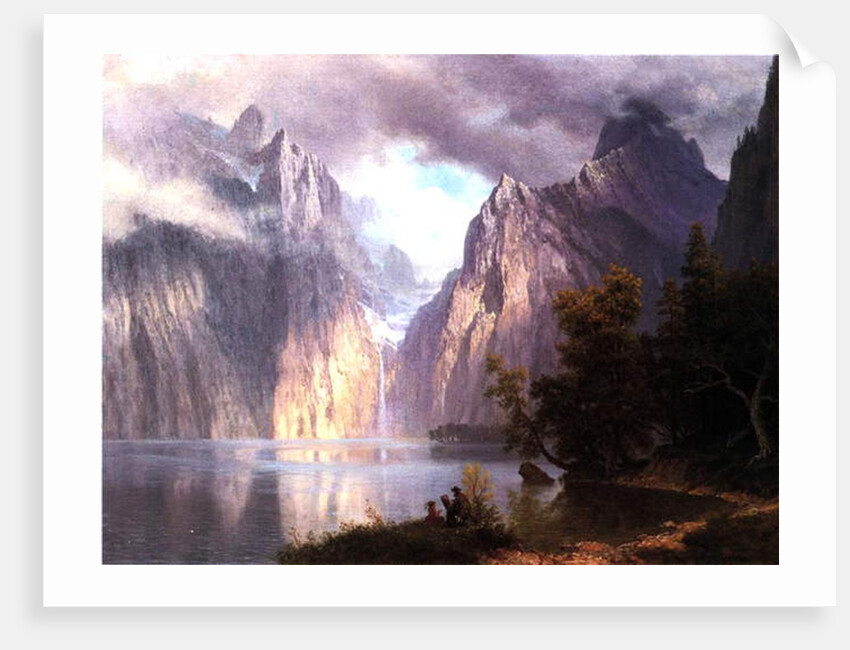 In the Sierra Nevada, c.1861 by Albert Bierstadt