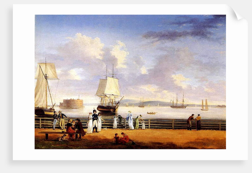 New York Harbour, c.1810 by Thomas Birch