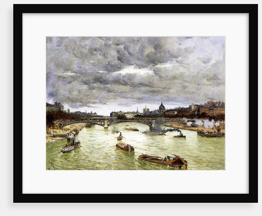 Paris, the Seine and Alexander III's Bridge, 1896 by Frank Myers Boggs