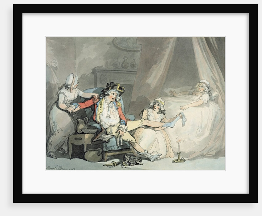 Four O'Clock in the Town by Thomas Rowlandson