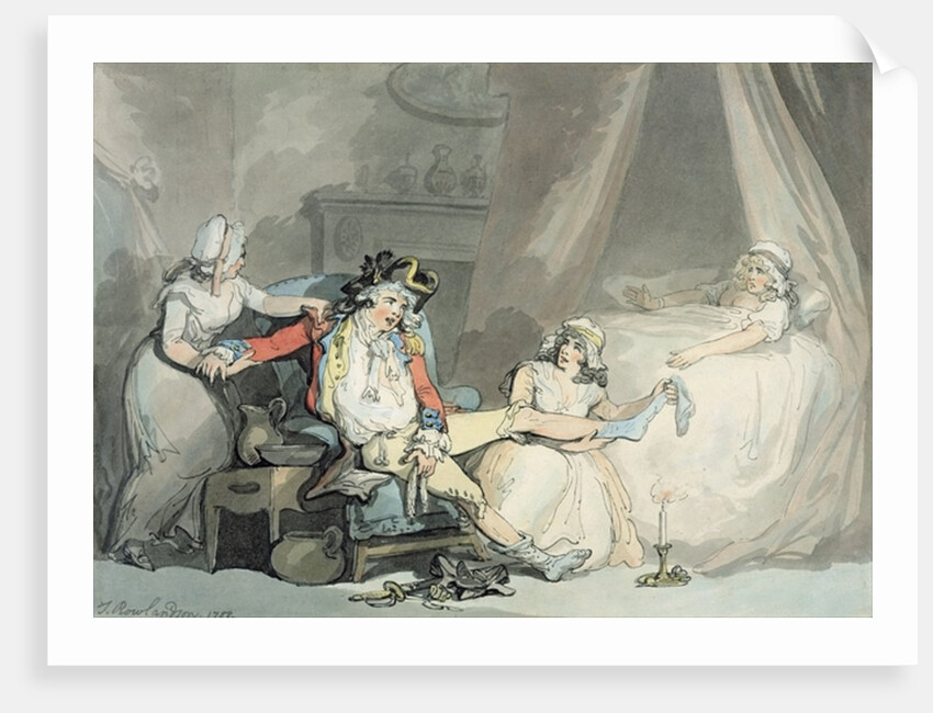 Four O'Clock in the Town by Thomas Rowlandson