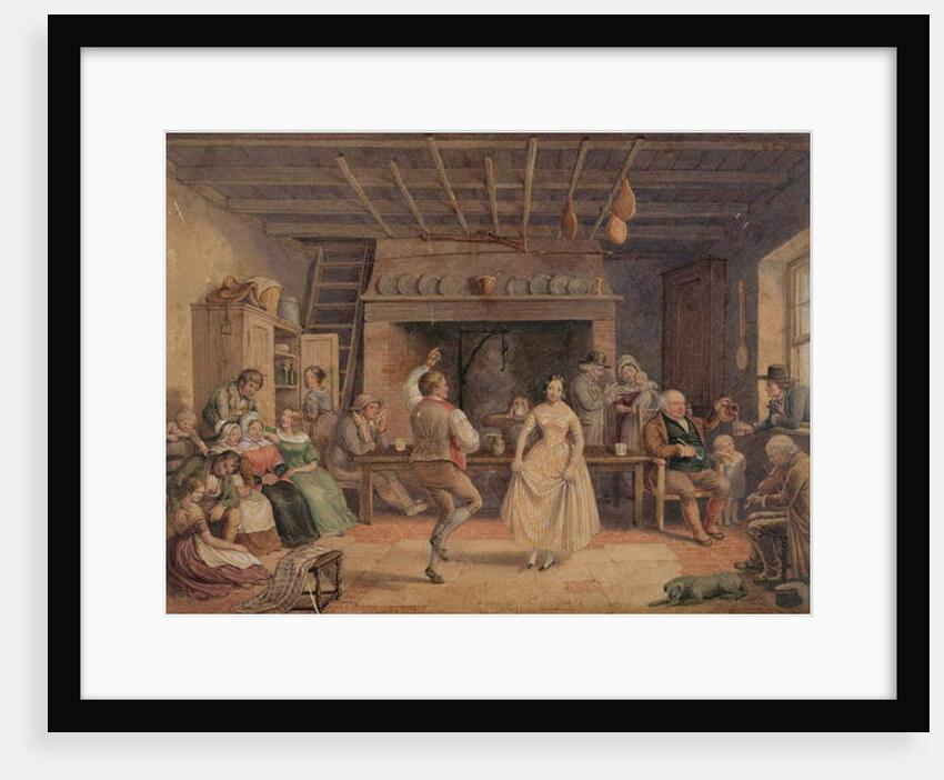 Dance in Farmhouse Kitchen by R. Poate