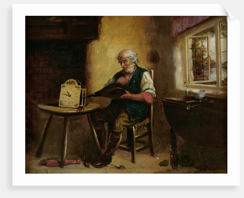 Cleaning the Clock, 1880 by G. J. Barnes