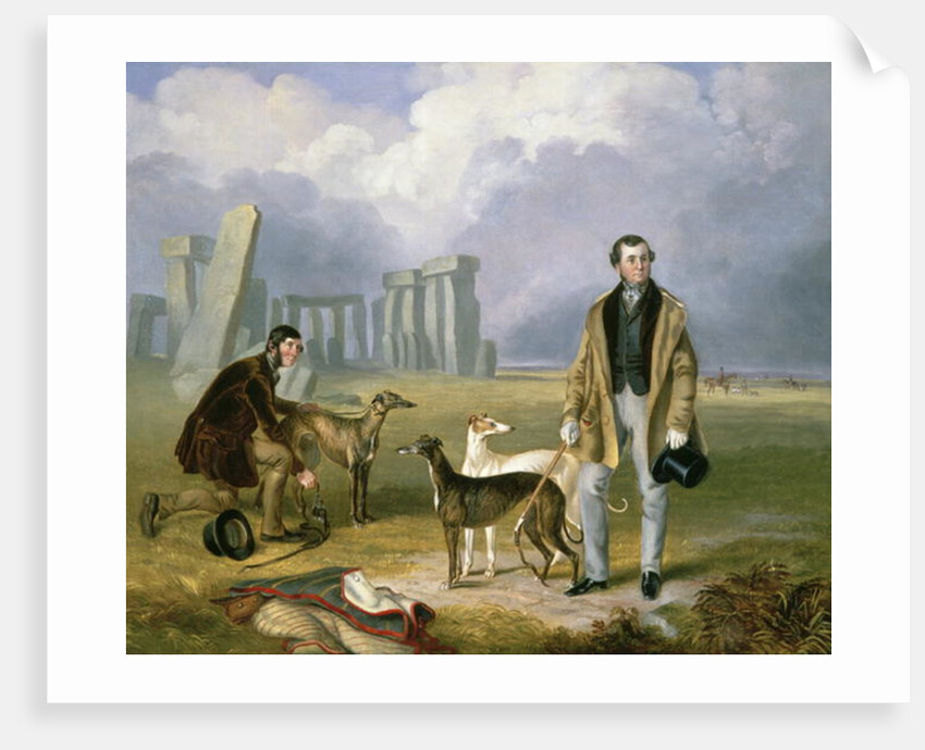 Charles Randell with Greyhounds, 1849 by James Flewitt Mullock