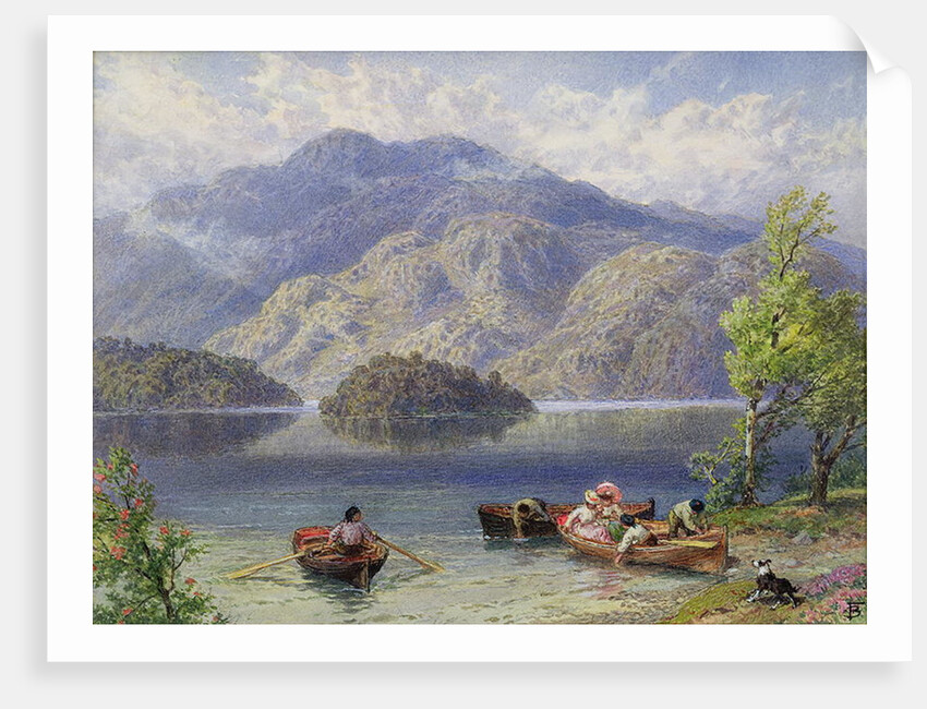 Ben Venue and Ellen's Isle, Loch Katrine by Myles Birket Foster