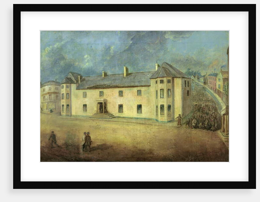 Chartists attacking the Westgate Hotel, Newport on the 4th November 1839 by W. Howell