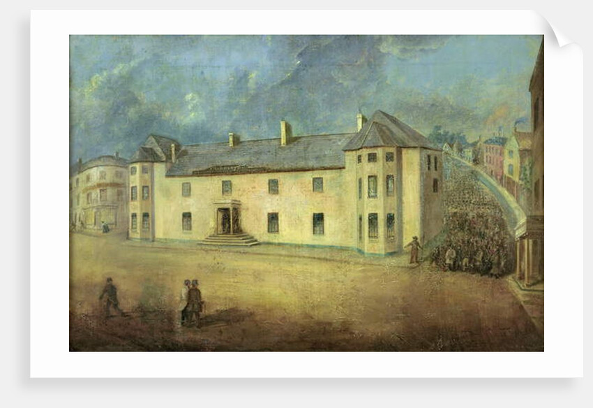 Chartists attacking the Westgate Hotel, Newport on the 4th November 1839 by W. Howell