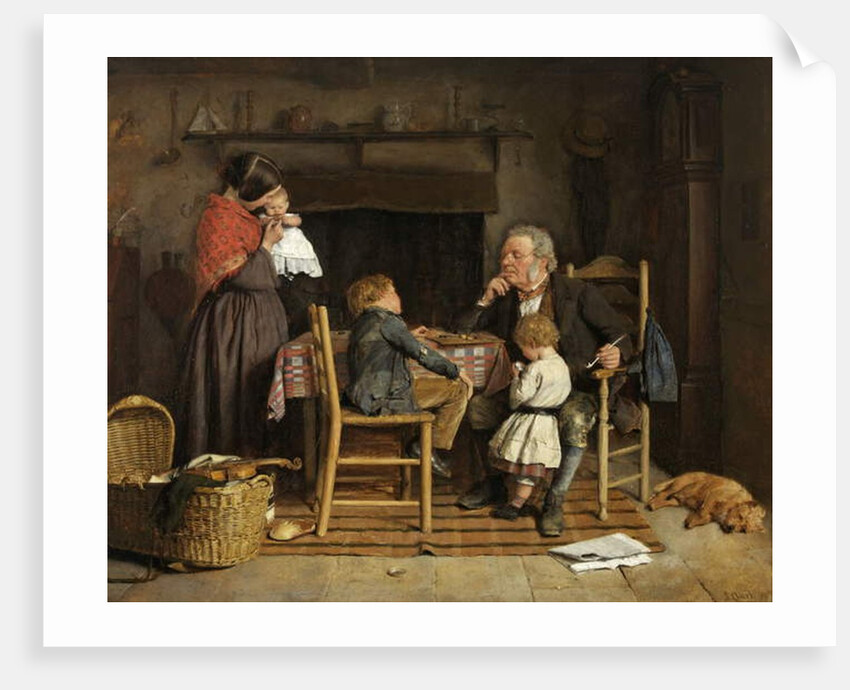 The Draughts Players, 1859 by Joseph Clark