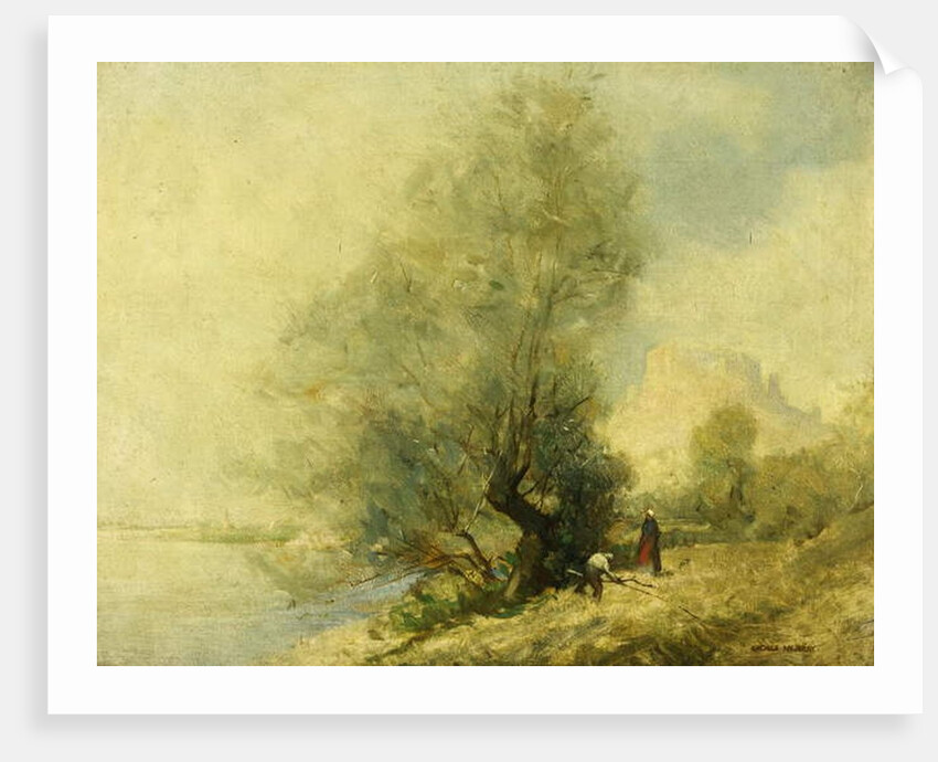 On the Seine near Chateau Gaillard at Les Andeleys between Rouen and Paris by George Murray