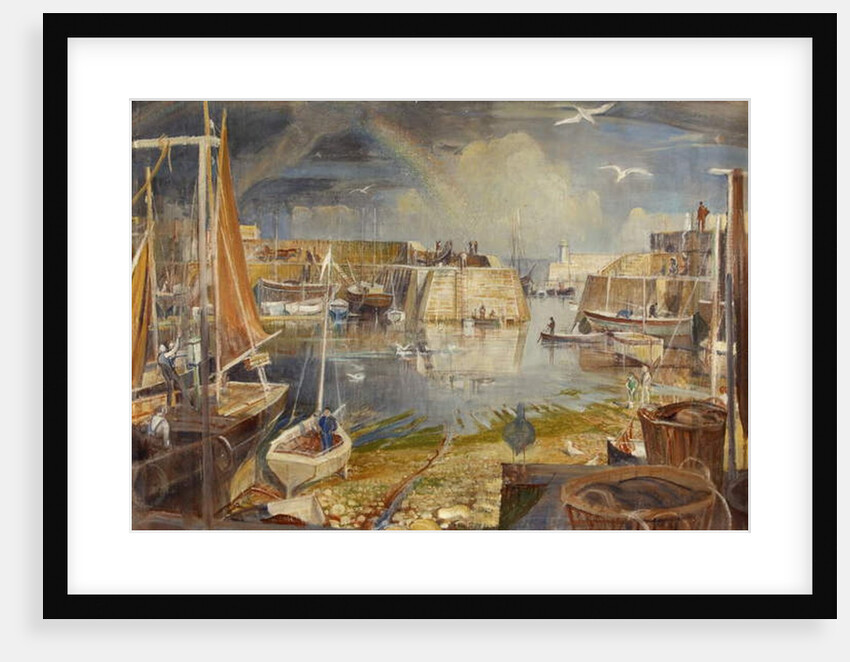 Mevagissey Quay, Cornwall by William Edward Wigley