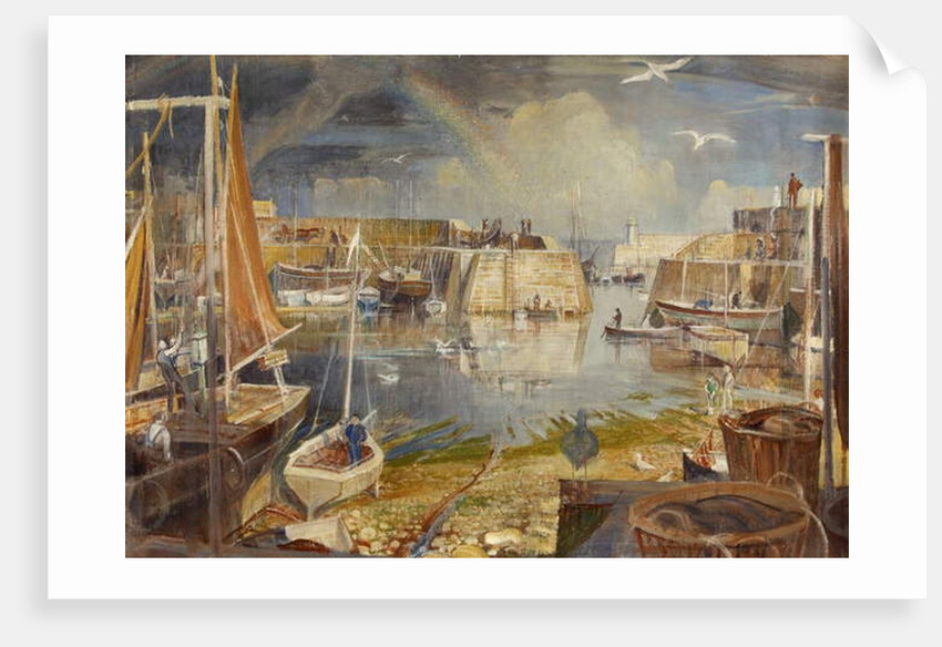 Mevagissey Quay, Cornwall by William Edward Wigley