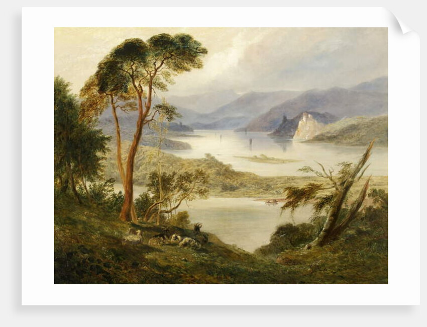 Oberwesel with Schonburg Castle, on the Rhine, 1840 by Joseph Murray Ince