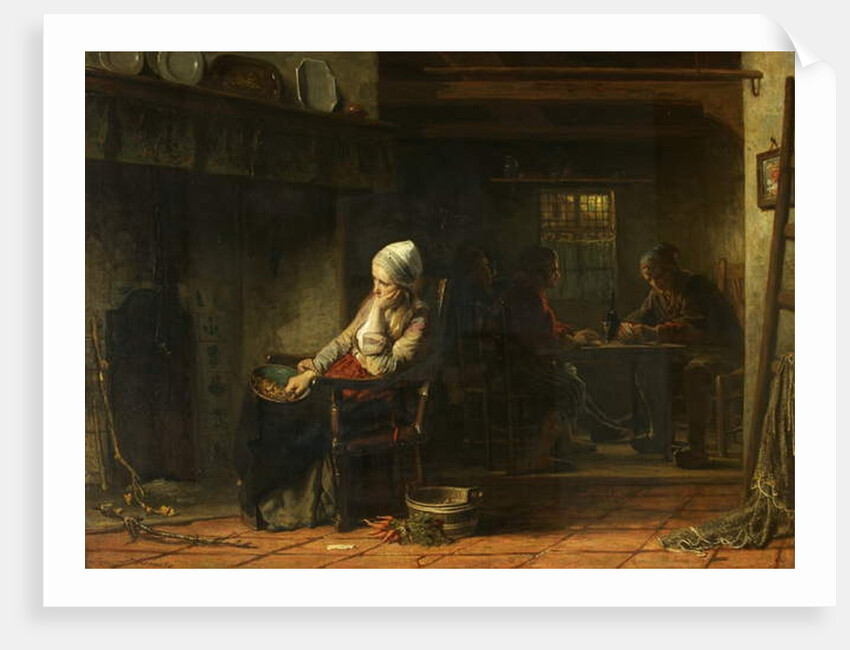 An Unhappy Woman, or Domestic Sorrows, 1859 by Jozef Israels