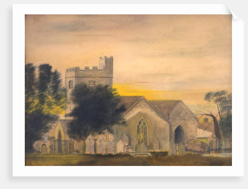 Mynyddislwyn Parish Church, 1915 by Obediah Hodges