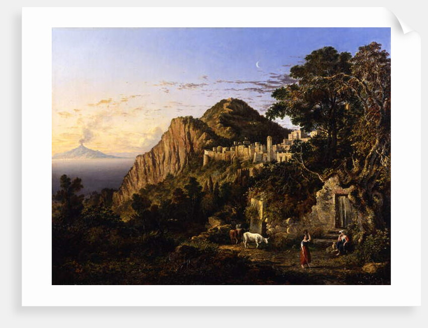 Vesuvius and the Bay of Naples from the Island of Capri, 1850 by George Loring Brown