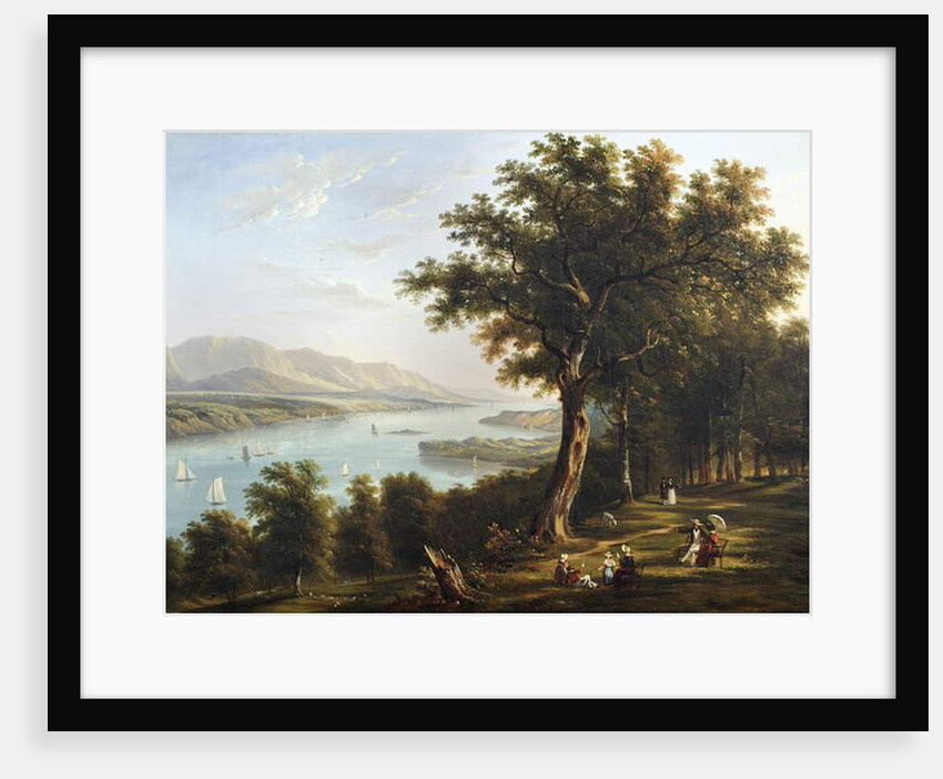 View from Hyde Park on the Hudson River, 1845 by Victor de Grailly