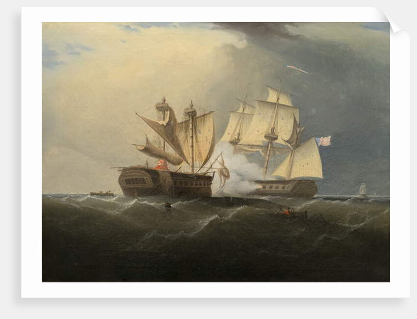 Capture of H.M.S. Macedonian by the U.S. Frigate United States, after Thomas Birch, 1813 by American School