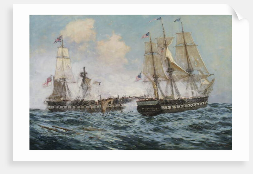 Engagement Between the U.S. Frigate 'Constitution' and H.M.S. 'Java', 1896 by Carlton Theodore Chapman