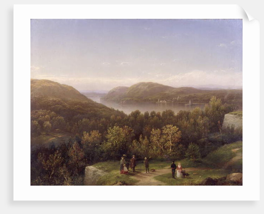 Hudson River Valley from Fort Putnam, West Point, 1855 by George Henry Boughton