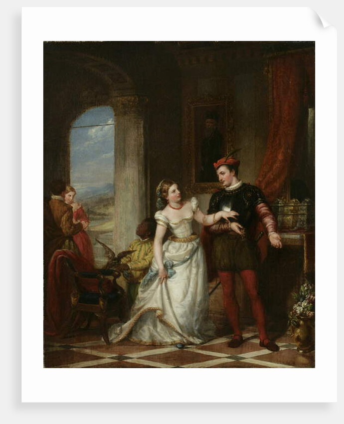 Portia and Bassanio-from the 'Merchant of Venice', 1865 by Henry Peters Gray