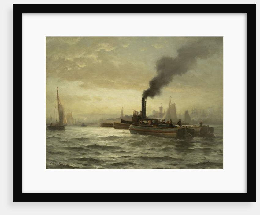 New York Harbor, N.Y.C, 1880 by Edward Moran
