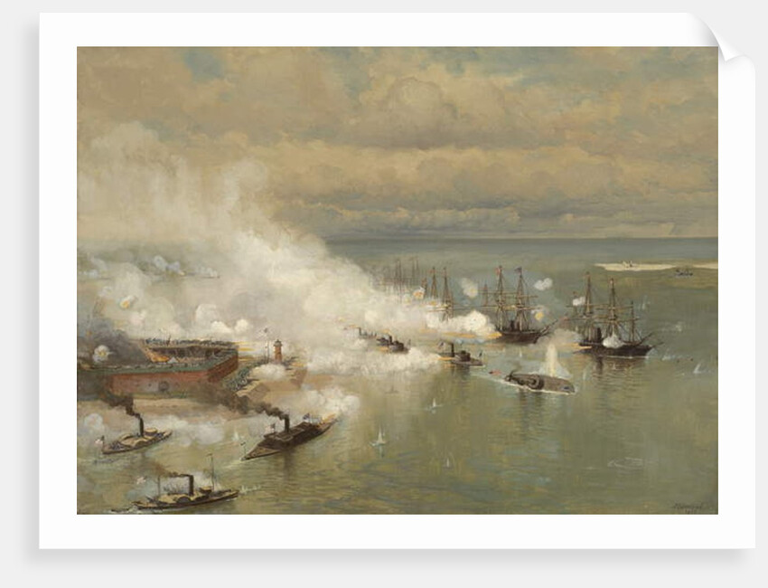 Battle of Mobile Bay, Alabama, 1886 by Julian Oliver Davidson