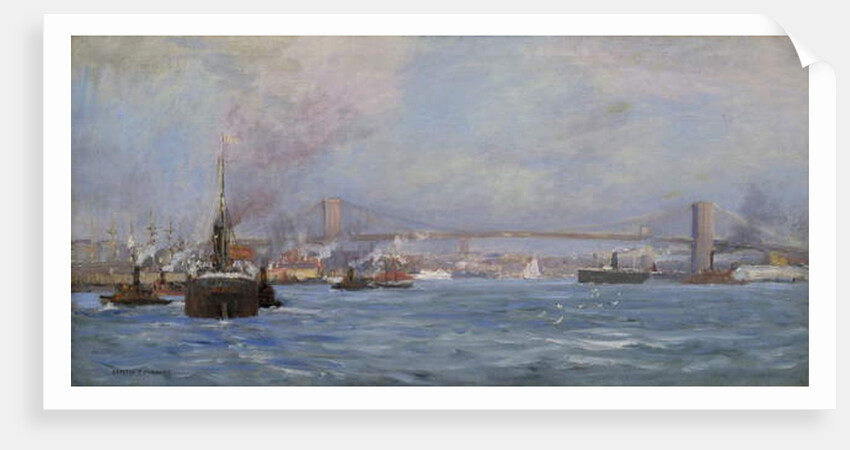 The East River, NYC, 1904 by Carlton Theodore Chapman