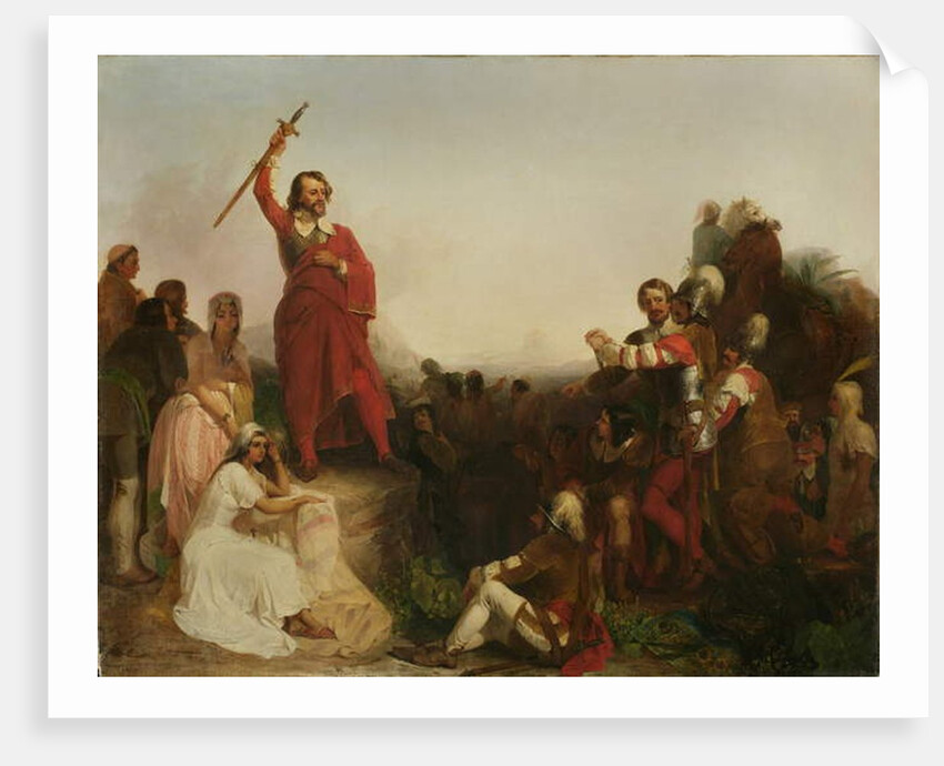 Cortez's First View of the City of Mexico, 1844 by Peter Frederick Rothermel