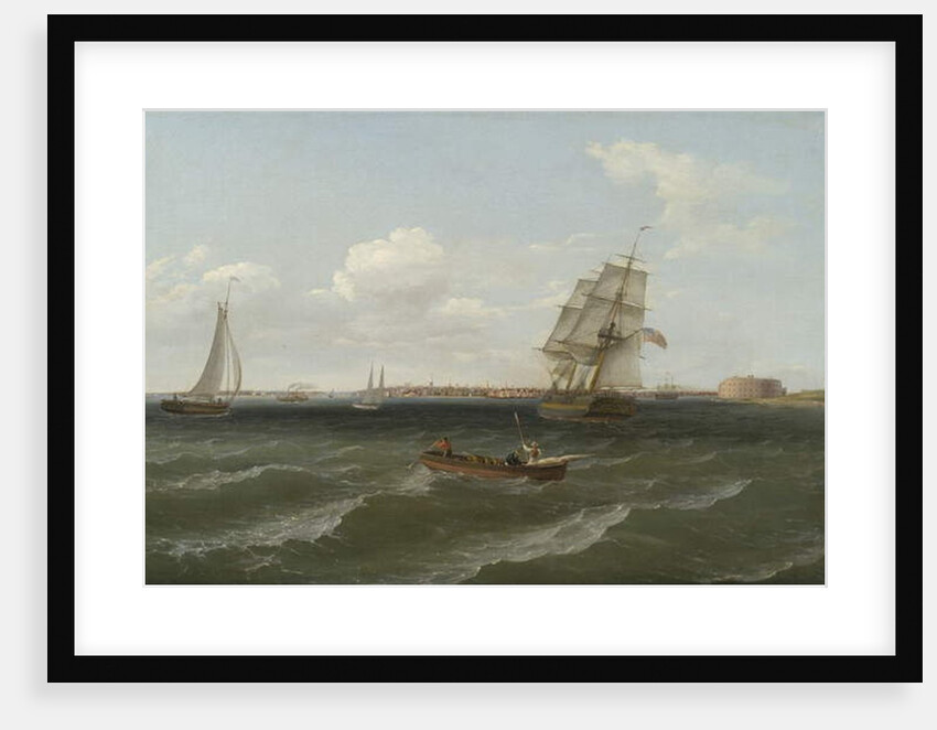 New York Harbor, 1813 by Thomas Birch