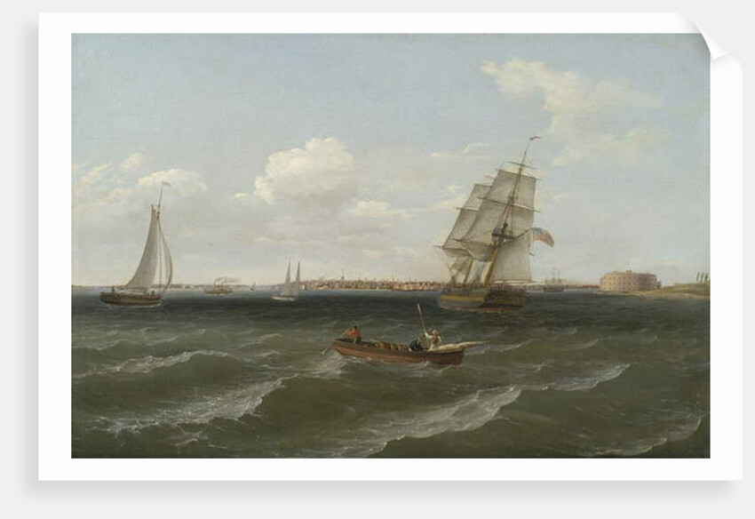 New York Harbor, 1813 by Thomas Birch
