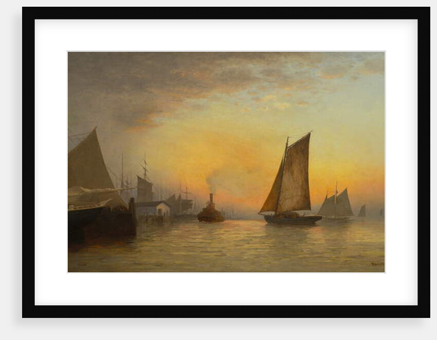 New York Harbor, N.Y., 1880 by Francis Augustus Silva