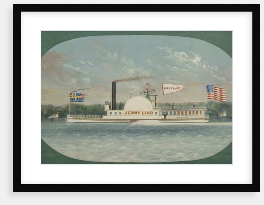 Steamboat 'Jenny Lind', 1850 by James Bard