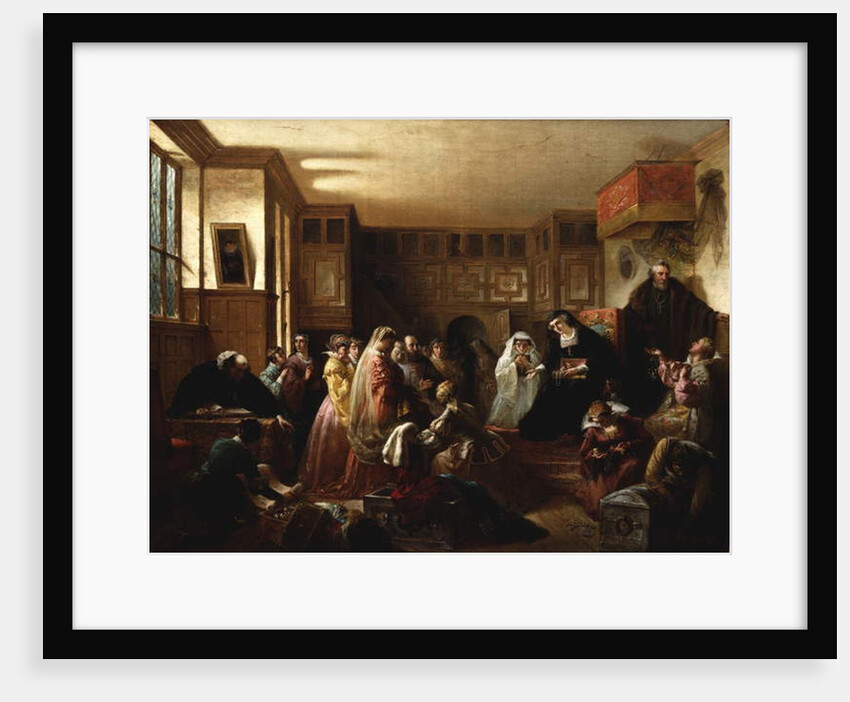 Mary, Queen of Scots, Dividing her Jewels, 1861 by Louis Lang