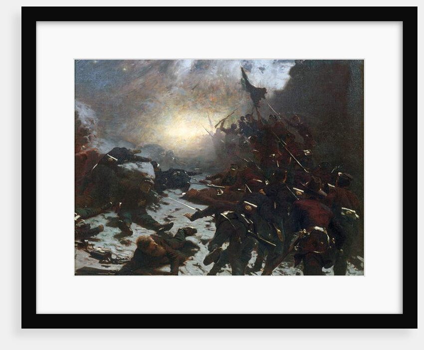Charging of the Battery, 1882 by Gilbert Gaul