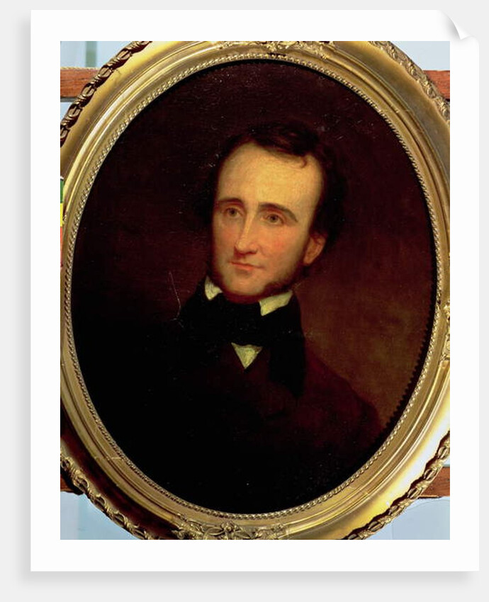 Edgar Allen Poe 1845 by Samuel Osgood