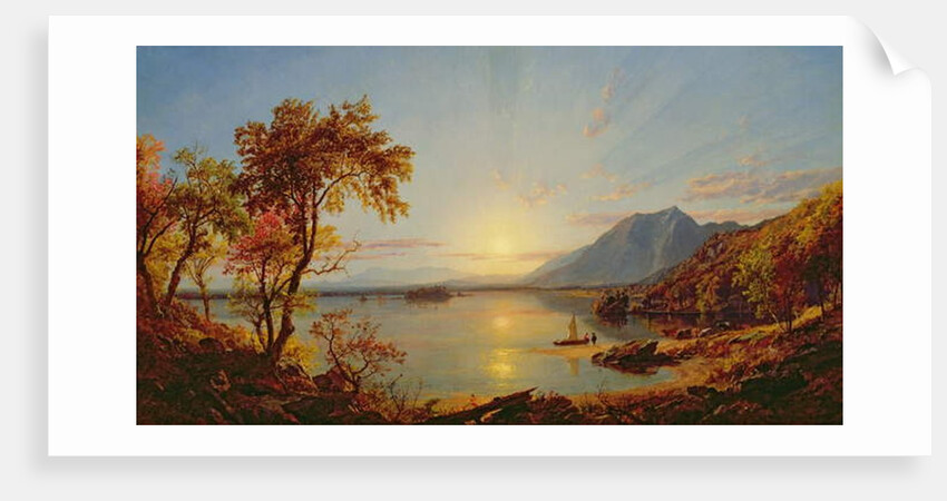 Sunset, Lake George, New York, 1867 by Jasper Francis Cropsey