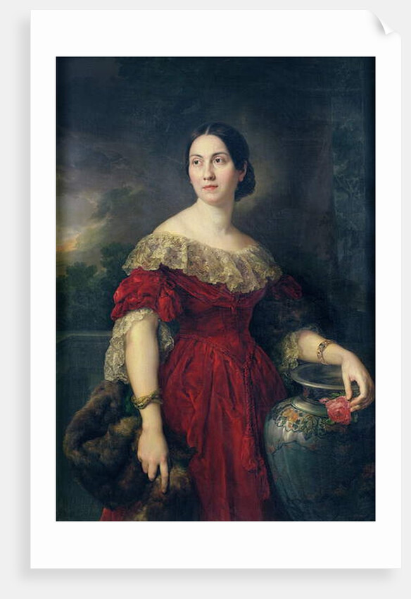 Mrs Aaron Vail 1842 by Vicente Lopez y Portana