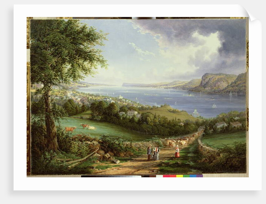 View of the Hudson River from near Sing Sing, New York, c.1850 by Robert the Younger Havell
