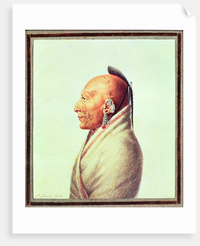 Indian Chief of the Little Osages, c.1807 by Charles Balthazar Julien Fevret de Saint-Memin