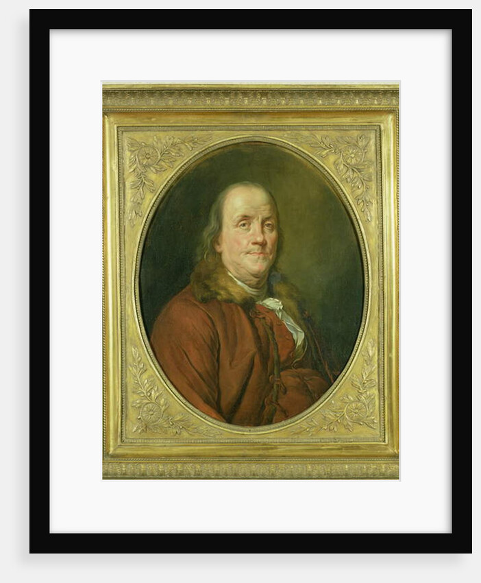 Portrait of Benjamin Franklin, after a portrait by Joseph Siffrede-Duplessis c.1780-90 by Alexander Roslin