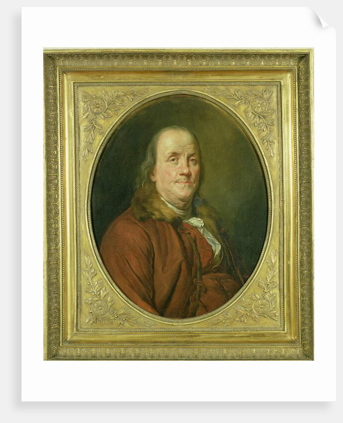 Portrait of Benjamin Franklin, after a portrait by Joseph Siffrede-Duplessis c.1780-90 by Alexander Roslin