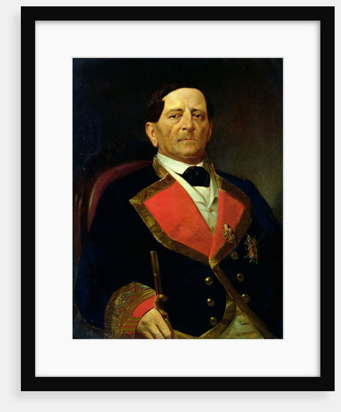 Portrait of Antonio Lopez de Santa Ana, c.1858 by Paul L'Ouvrier