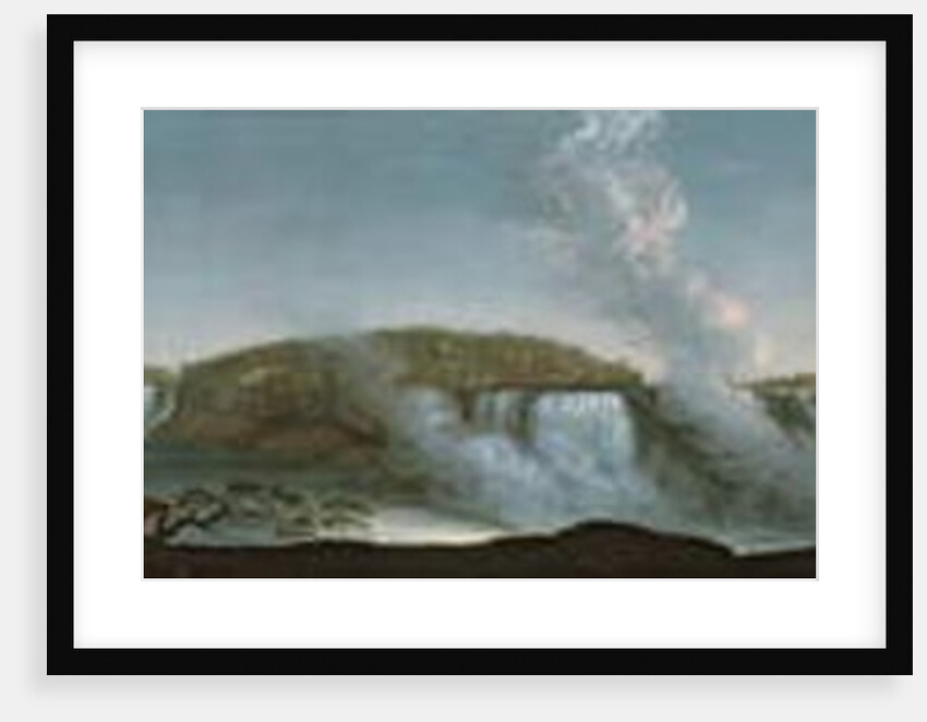 Niagara Falls from under Table Rock, 1808 by John Trumbull