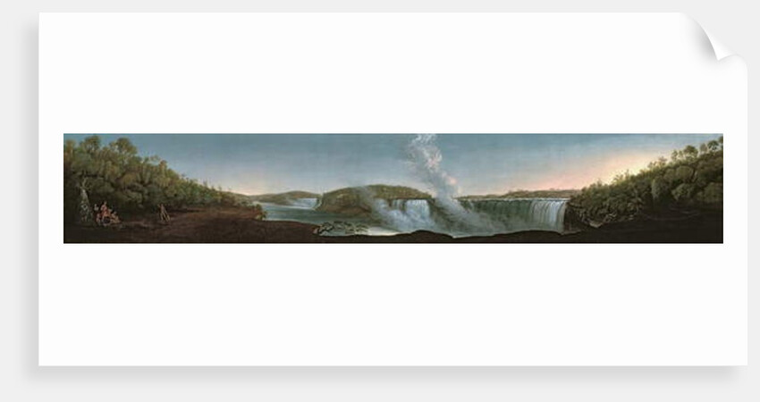 Niagara Falls from under Table Rock, 1808 by John Trumbull