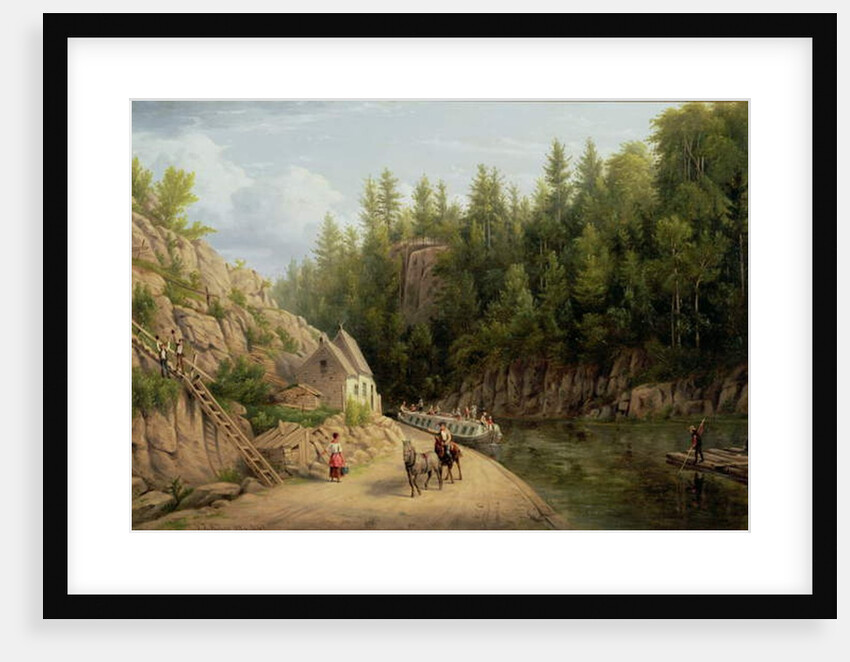 Erie Canal at Little Falls, New York, 1884 by William Rickarby Miller