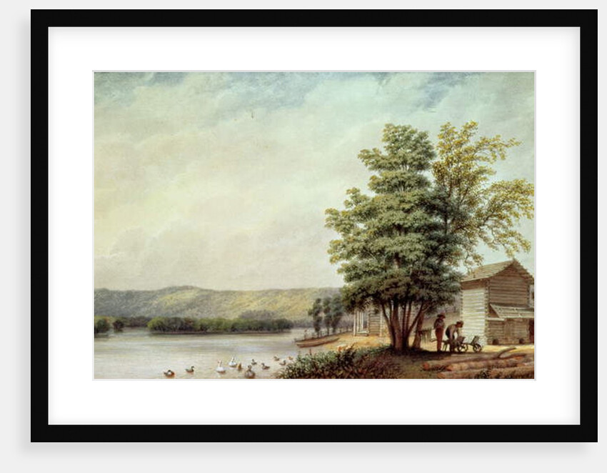 Cirro Cumulus - Houses on a Tobacco Plantation, Virginia, c.1830-40 by George Harvey
