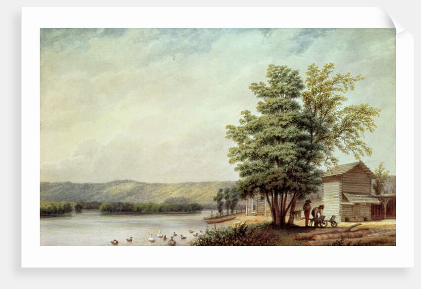 Cirro Cumulus - Houses on a Tobacco Plantation, Virginia, c.1830-40 by George Harvey