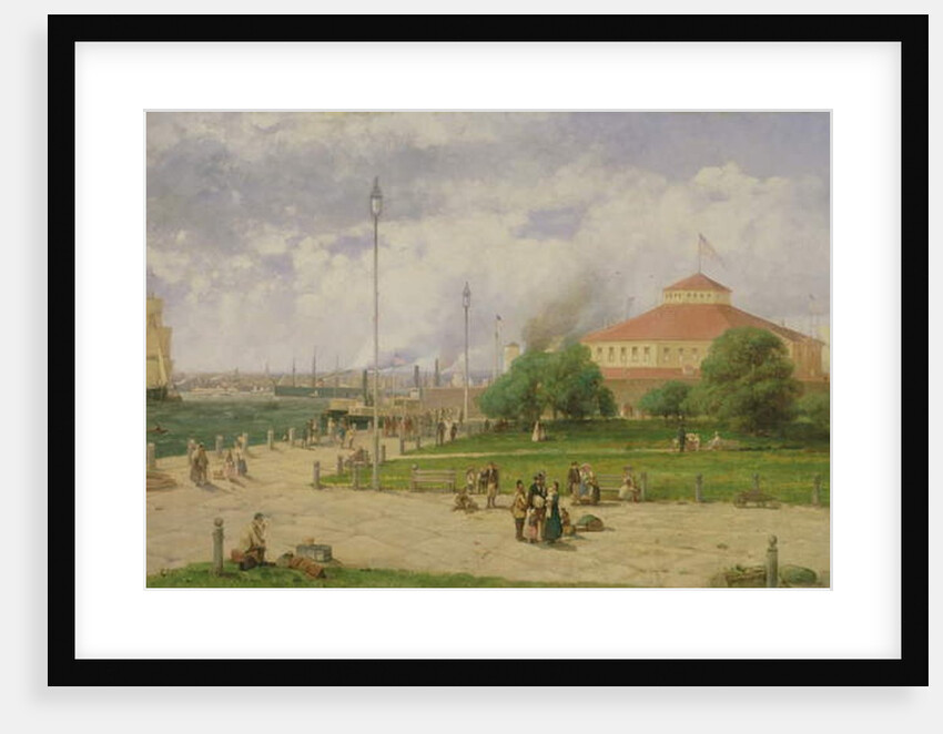 New York Harbour and Castle Garden, 1885 by Andrew Melrose